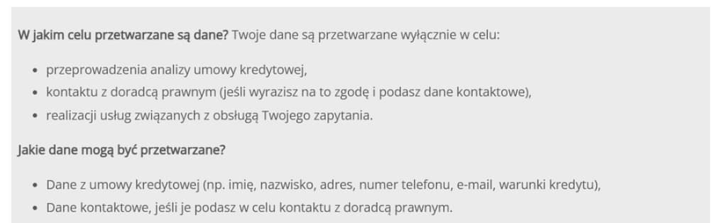 Analiza umowy kredytowej