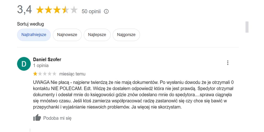 opinie google